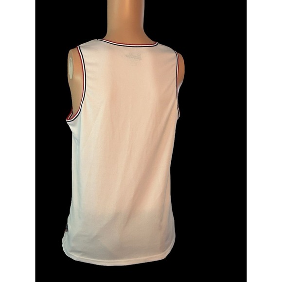 Brooklyn Cloth USA Size‎ Small S White Basketball Jersey Tank Top Red/White/Blue - Picture 4 of 6